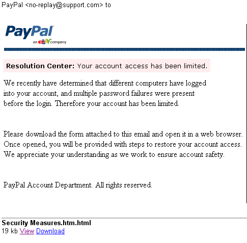 Paypal Scams Getting Harder To