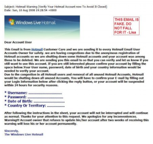 Hotmail Scam Going Viral And Could Cost You Thousands