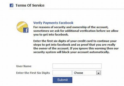 current phishing scams on facebook