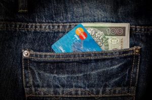 credit cards jeans back pocket