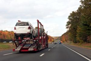 Truck Transporting Cars