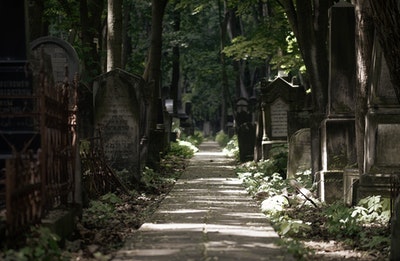 Cemetery path way