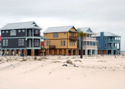 houses on the beach